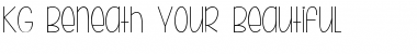 Download KG Beneath Your Beautiful Font