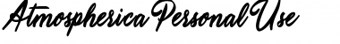 Download Atmospherica Personal Use Font