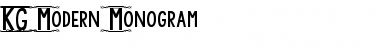 Download KG Modern Monogram Regular Font