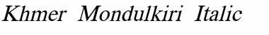 Download Khmer Mondulkiri Italic Font