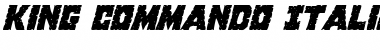 Download King Commando Italic Font