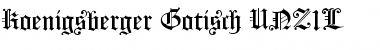 Download Koenigsberger Gotisch UNZ1L Regular Font