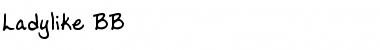 Download Ladylike BB Font