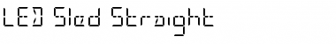 Download LED Sled Straight Font