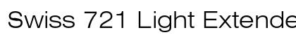 Swiss 721 Light Extended Font Swiss 721 Light Extended Font Preview