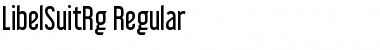 Download Libel Suit Regular Font Title Preview