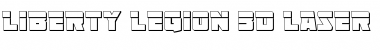 Download Liberty Legion 3D Laser Regular Font Title Preview