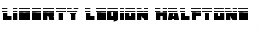 Download Liberty Legion Halftone Regular Font Title Preview