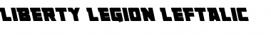 Download Liberty Legion Leftalic Italic Font Title Preview