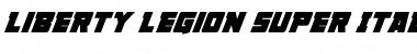 Download Liberty Legion Super-Italic Italic Font Title Preview