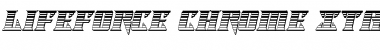 Download Lifeforce Chrome Italic Italic Font Title Preview