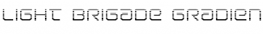 Download Light Brigade Gradient Regular Font Title Preview