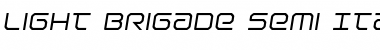 Download Light Brigade Semi-Italic Semi-Italic Font Title Preview