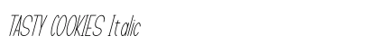 TASTY COOKIES Italic Preview