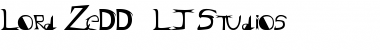 Download Lord ZeDD - LJ Studios Regular Font Title Preview
