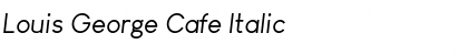 Download Louis George Cafe Italic Font Title Preview