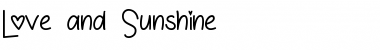 Download Love and Sunshine Regular Font Title Preview Download Love and Sunshine Regular Font Title Preview