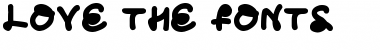 Download Love The Fonts Regular Font Title Preview