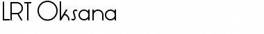 Download LRT Oksana Regular Font Title Preview