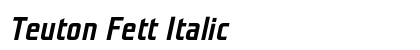 Teuton Fett Italic preview