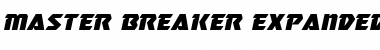 Download Master Breaker Expanded Italic Expanded Italic Font