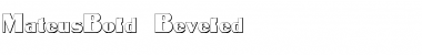 Download MateusBold Beveled Regular Font