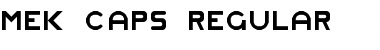 Download Mek Caps Regular Font