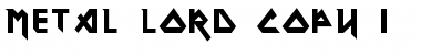Download Metal Lord Heavy Font