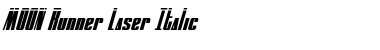 Download MOON Runner Laser Italic Italic Font