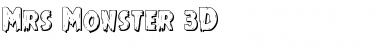 Download Mrs. Monster 3D Regular Font