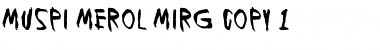 Download Muspi Merol Mirg Regular Font