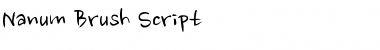 Download Nanum Brush Script Font