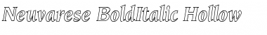 Download Neuvarese-BoldItalic Hollow Regular Font