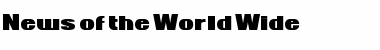 Download News of the World Wide Font