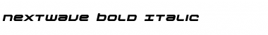Download Nextwave Bold Italic Bold Italic Font