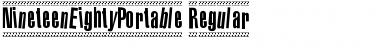 Download 1980 Portable Regular Font