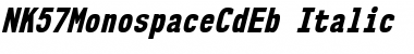 Download NK57 Monospace Condensed ExtraBold Italic Font