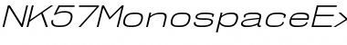 Download NK57 Monospace Expanded Light Italic Font