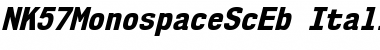 Download NK57 Monospace Semi-Condensed ExtraBold Italic Font