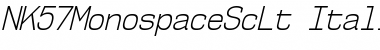 Download NK57 Monospace Semi-Condensed Light Italic Font