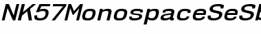 Download NK57 Monospace Semi-Expanded SemiBold Italic Font