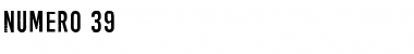 Download Numero 39 Font Download Numero 39 Font