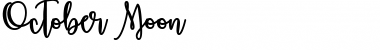 Download October Moon Font