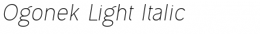 Download Ogonek Light Italic Font