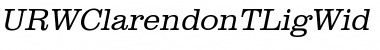 Download URWClarendonTLigWid Oblique Font