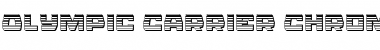 Download Olympic Carrier Chrome Font Download Olympic Carrier Chrome Font