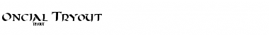 Download Oncial Tryout Font Download Oncial Tryout Font