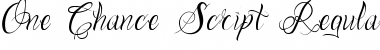 Download One Chance Scrip Font Download One Chance Scrip Font