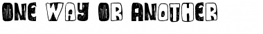 Download One Way Or Another Font Download One Way Or Another Font