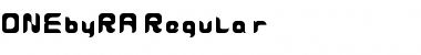 Download ONEbyRA Font Download ONEbyRA Font